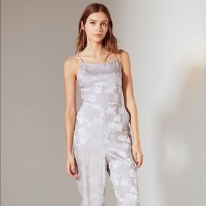 Urban Outfitters Lavender Silk Jumpsuit